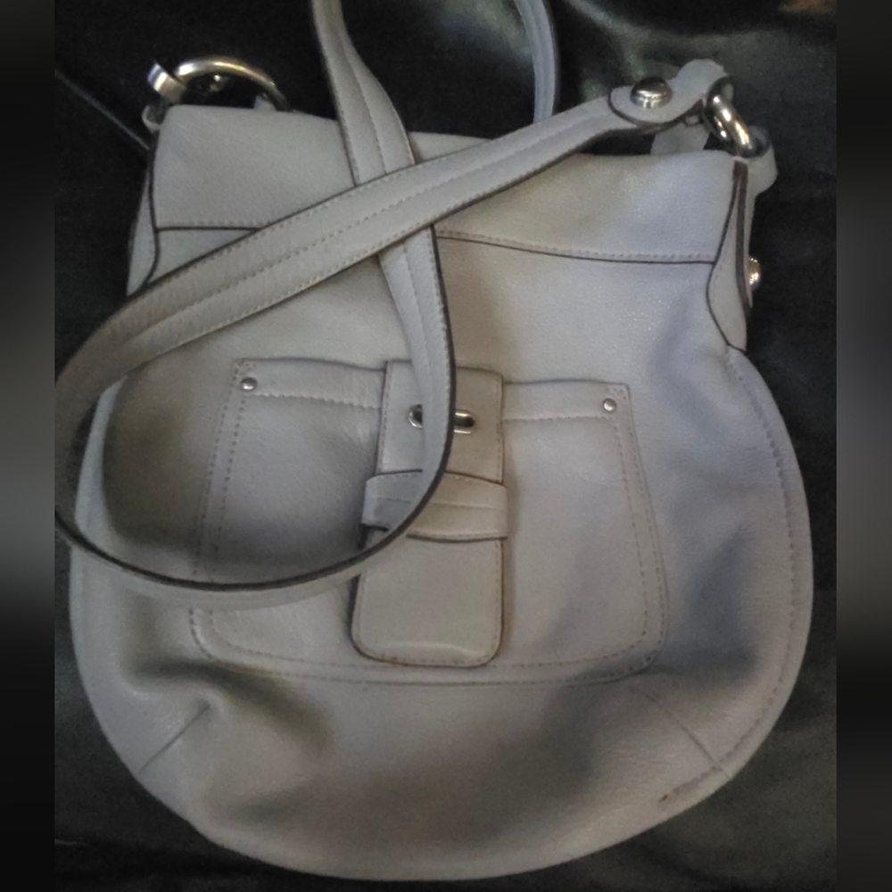 B. Makowsky Gray Shoulder Bag 12"×11" - Picture 9 of 9
